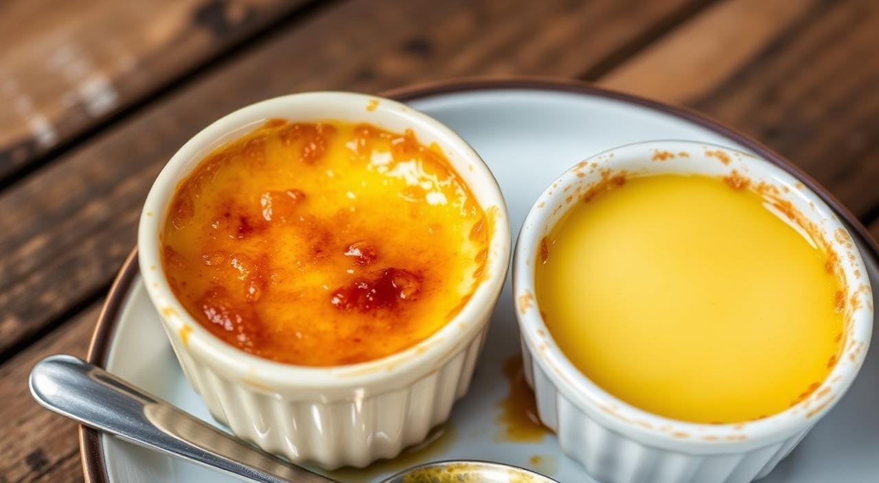 What's the difference between crème brûlée and custard?