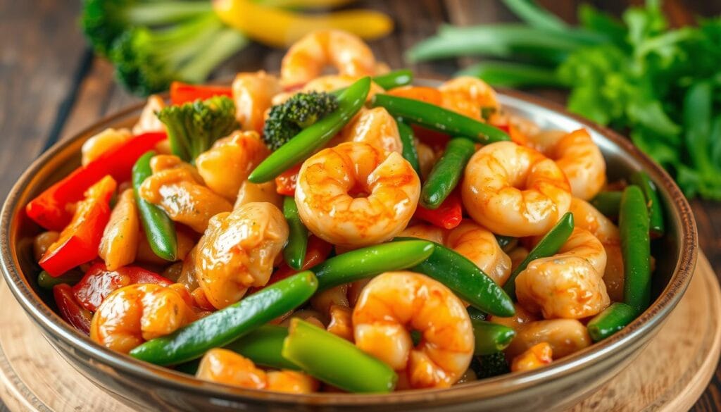 Chicken and Shrimp Stir-Fry
