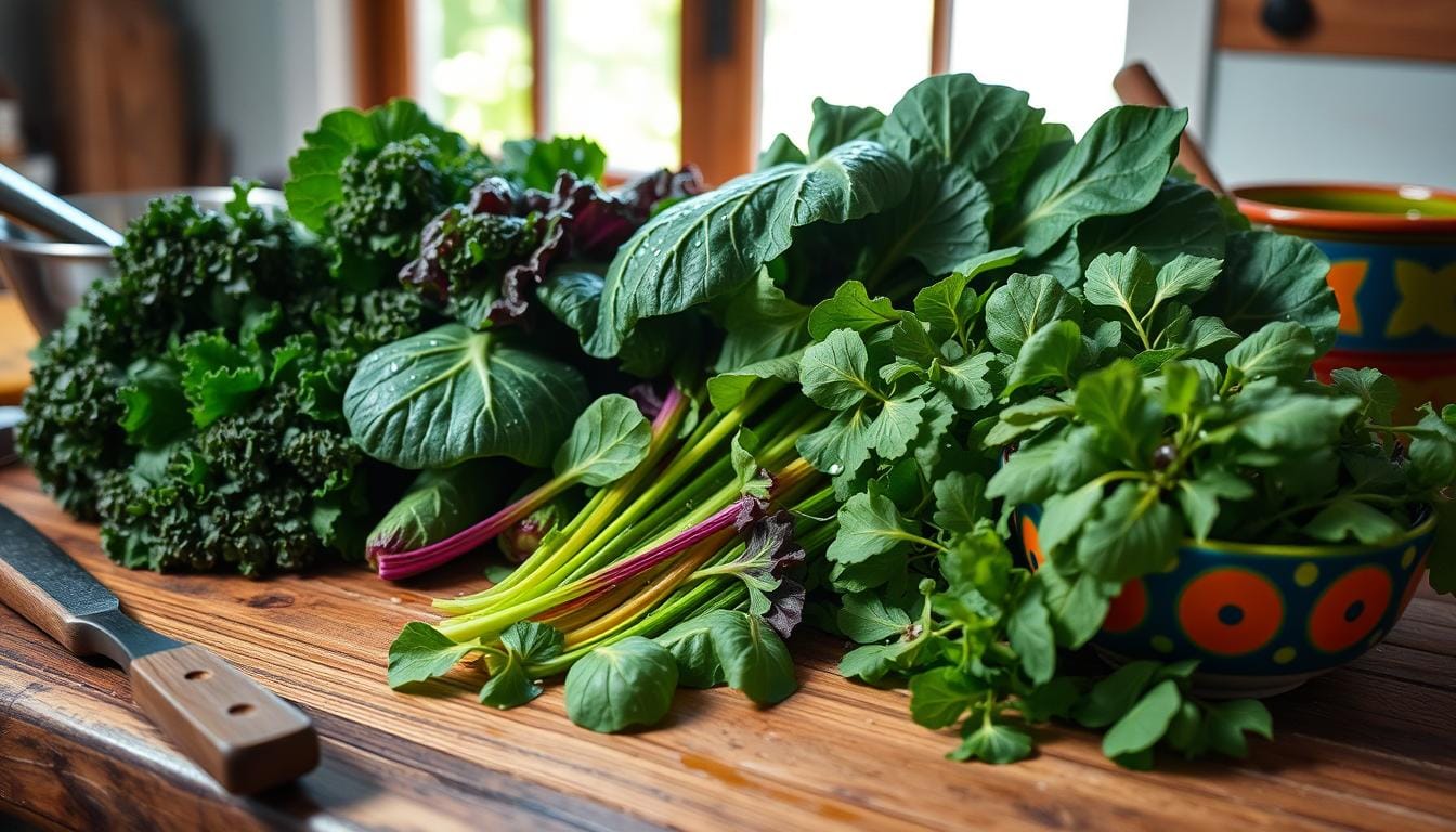 Prepping Hearty Greens