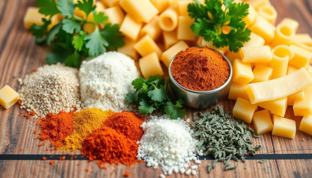 Seasonings for mac and cheese