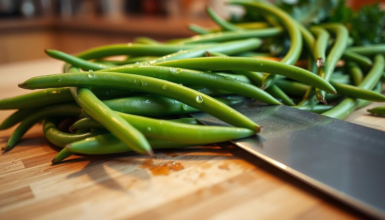 Trimming Green Beans in a Snap