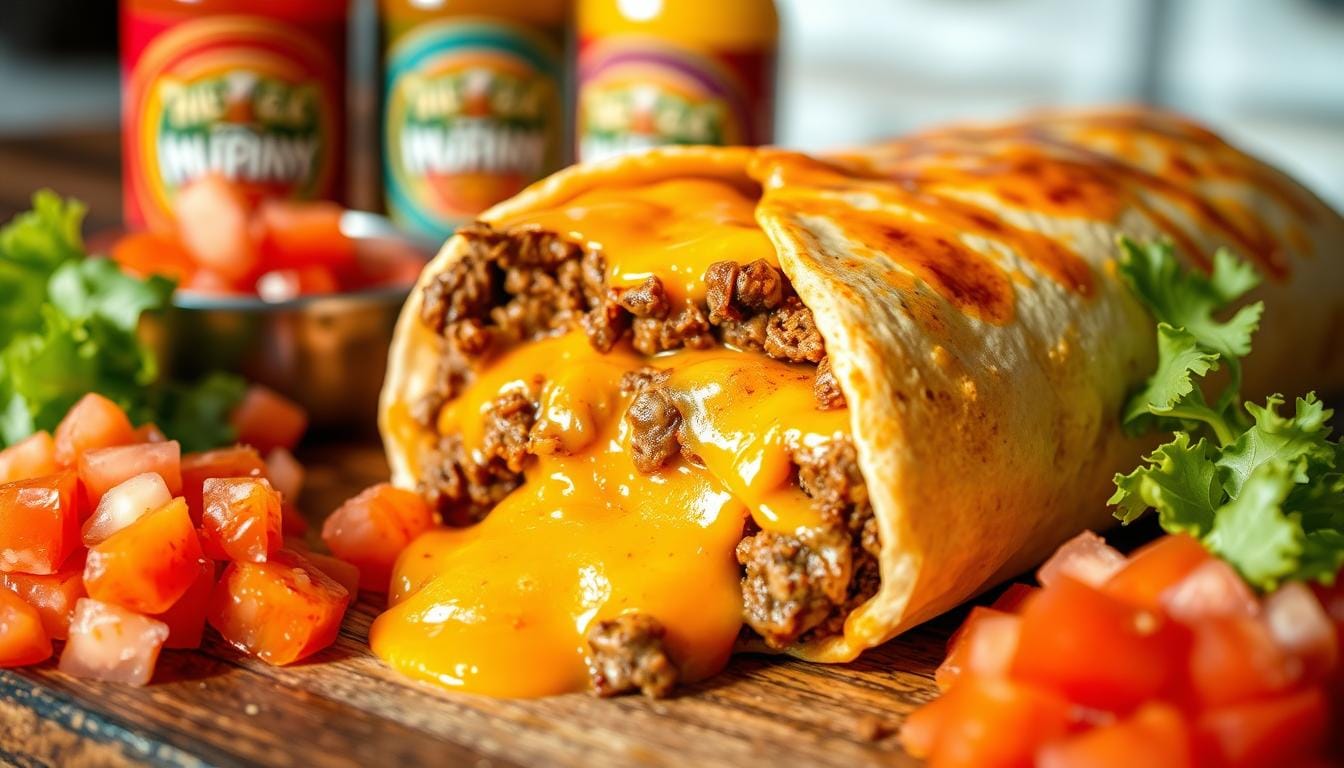 beefy melt burrito