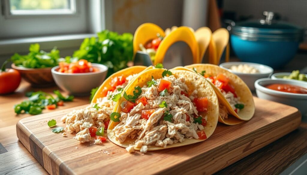 chicken taco assembly