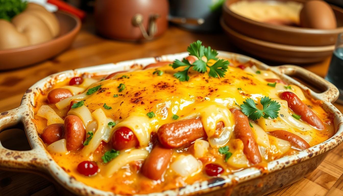 hot dog casserole