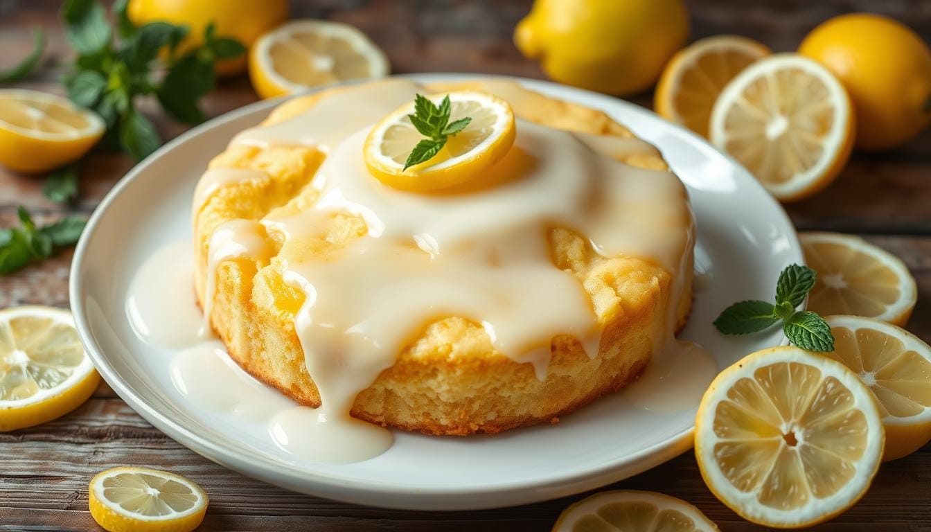 lemon cream cheese dump cake